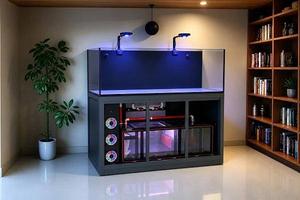 Mercury Sea Tank 2026 Minimalist Overflow Coral Reef Aquarium - Ruibit Aquarium glass aquarium tank