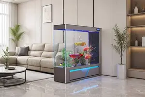 Ultra Clear Glass Floor Standing Ecological Aquarium - Ruibit Aquarium glass aquarium tank