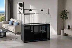 Glass Eco Fish Tank Rectangle Rimless Sump Aquarium - Ruibit Aquarium glass aquarium tank