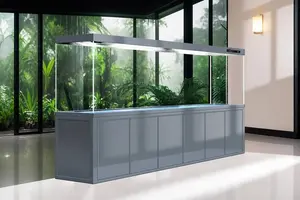 300 Gallon Tall Aquaculture Fish Tank with Integrated Aquaponics - Ruibit Aquarium glass aquarium tank