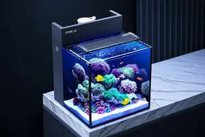 Marine Aquarium Saltwater Tank HB Series Back Filter Coral Tank - Ruibit Aquarium filtration system