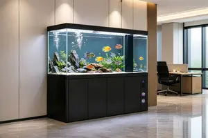 Professional Grade Arowana Fish Tank Floor Standing Ultra Clear Glass - Ruibit Aquarium glass aquarium tank