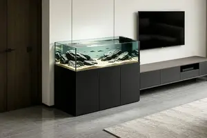Fish Tank Aquarium with Water Pumps 100 Gallon Luxury Living Room - Ruibit Aquarium water pump