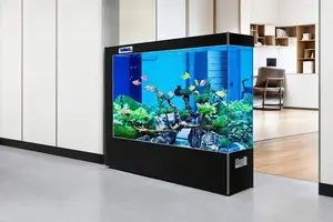 2026 Ultra Clear Glass Self-Circulating Floor-Standing Aquarium - Ruibit Aquarium glass aquarium tank