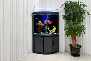 2026 Corner-Shaped Aquarium Bottom Filter LED Glass Bar - Ruibit Aquarium filtration system