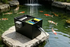 Oubaishi Modern Fully-Automatic Drum Micro-Filter Pond System - Ruibit Aquarium filtration system