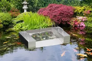 SUNSUN Stainless Steel Self-Floating Pond Skimmer - Ruibit Aquarium