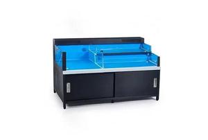 Custom 2-Tier Live Seafood Display Tank - Ruibit Aquarium glass aquarium tank