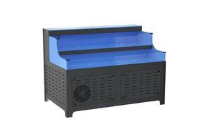 Custom Factory 2-Tier Stainless Steel Glass Live Seafood Display Tank - Ruibit Aquarium glass aquarium tank